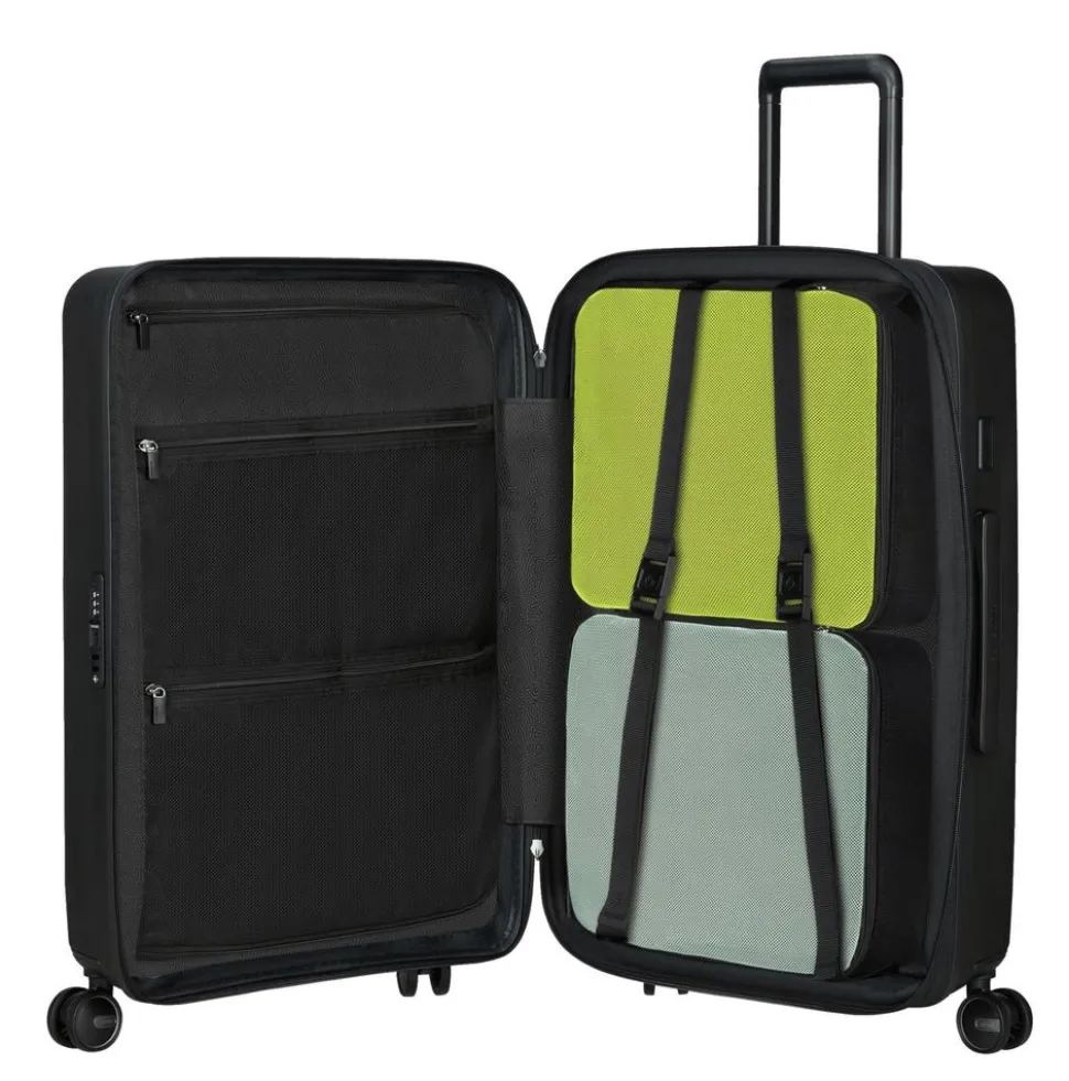 trolley_medio_cm_samsonite_restackd_nero_3.webp Sale Samsonite Trolley medio 68cm Restackd Nero