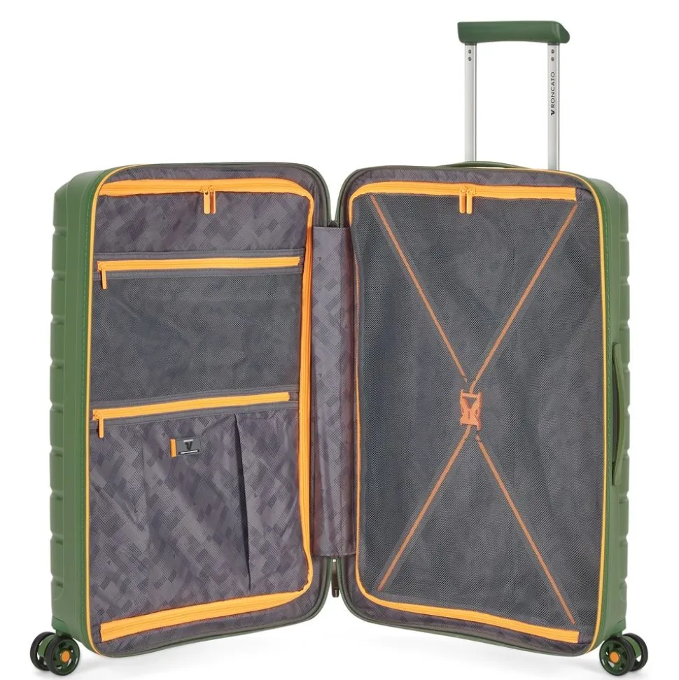 trolley_roncato_bflying_neon_medio__verde_militare_3.webp Best Roncato Trolley B-Flying Neon medio 7982 Militare Verde