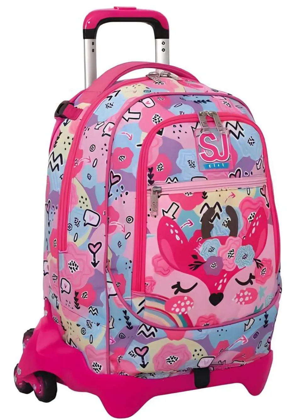 Best Sj Gang Trolley scuola SJ Jack 3 ruote Pinkhugs