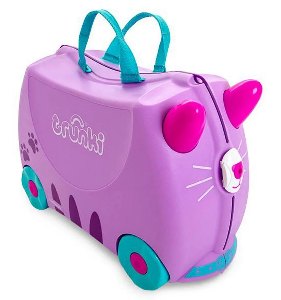 Flash Sale Trunki Valigia per bambini cavalcabile Cassie the Cat CassietheCat