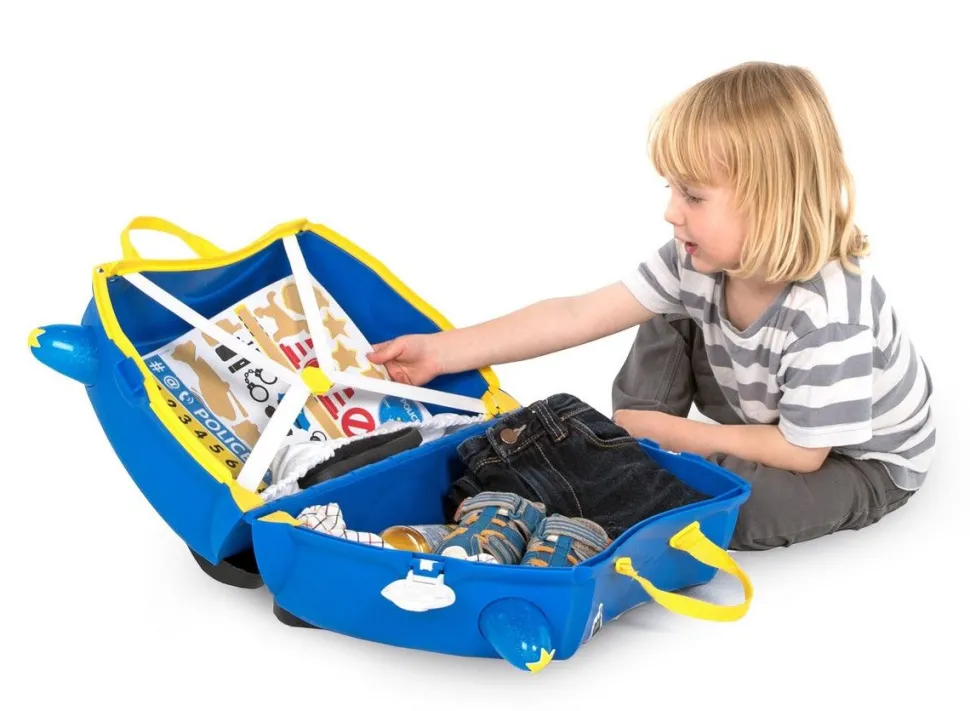 Store Trunki Valigia per bambini cavalcabile Percy the Police PercythePolice