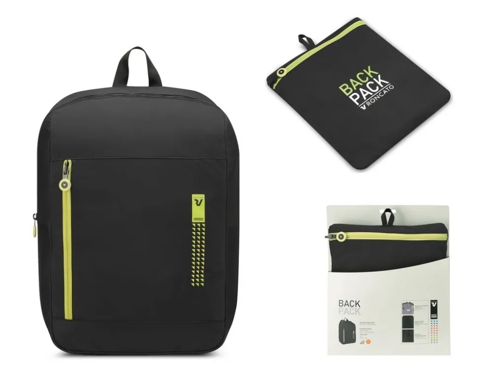 Flash Sale Roncato Zaino cabina pieghevole 45x36x20 Compact 2012 Cyber Lime CyberLime