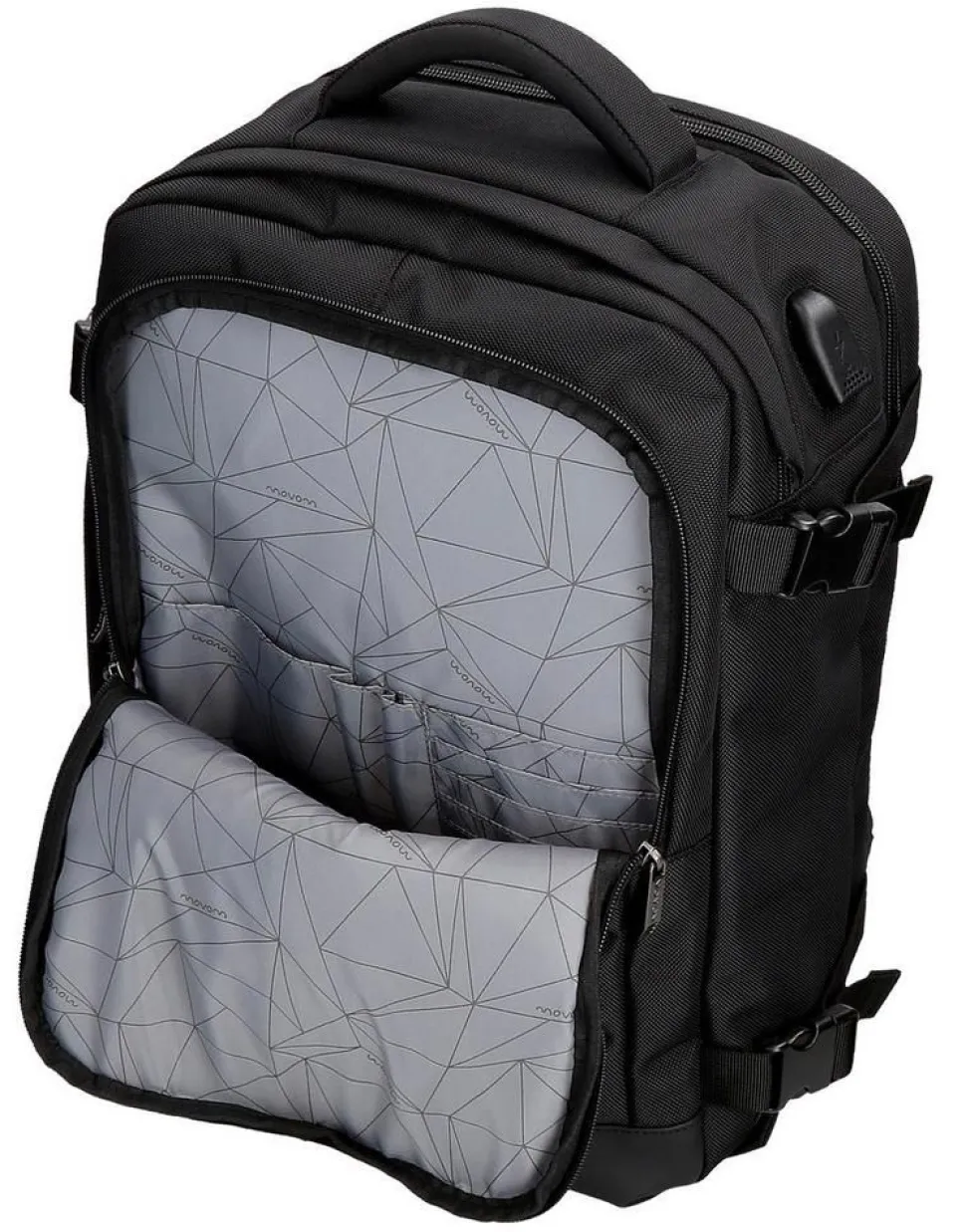 zaino_cabina_ryanair_xx_movom_buster_nero_10.webp New Movom Zaino cabina Ryanair 40x20x25 Buster Nero