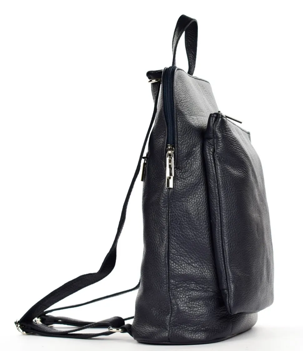 zaino_donna_in_pelle__blu_4.webp New Pronto Moda Zaino donna in pelle 001 Blu