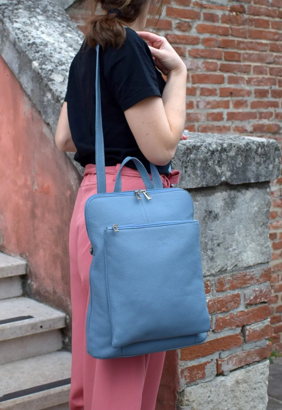 zaino_donna_in_pelle__blu_9.webp New Pronto Moda Zaino donna in pelle 001 Blu
