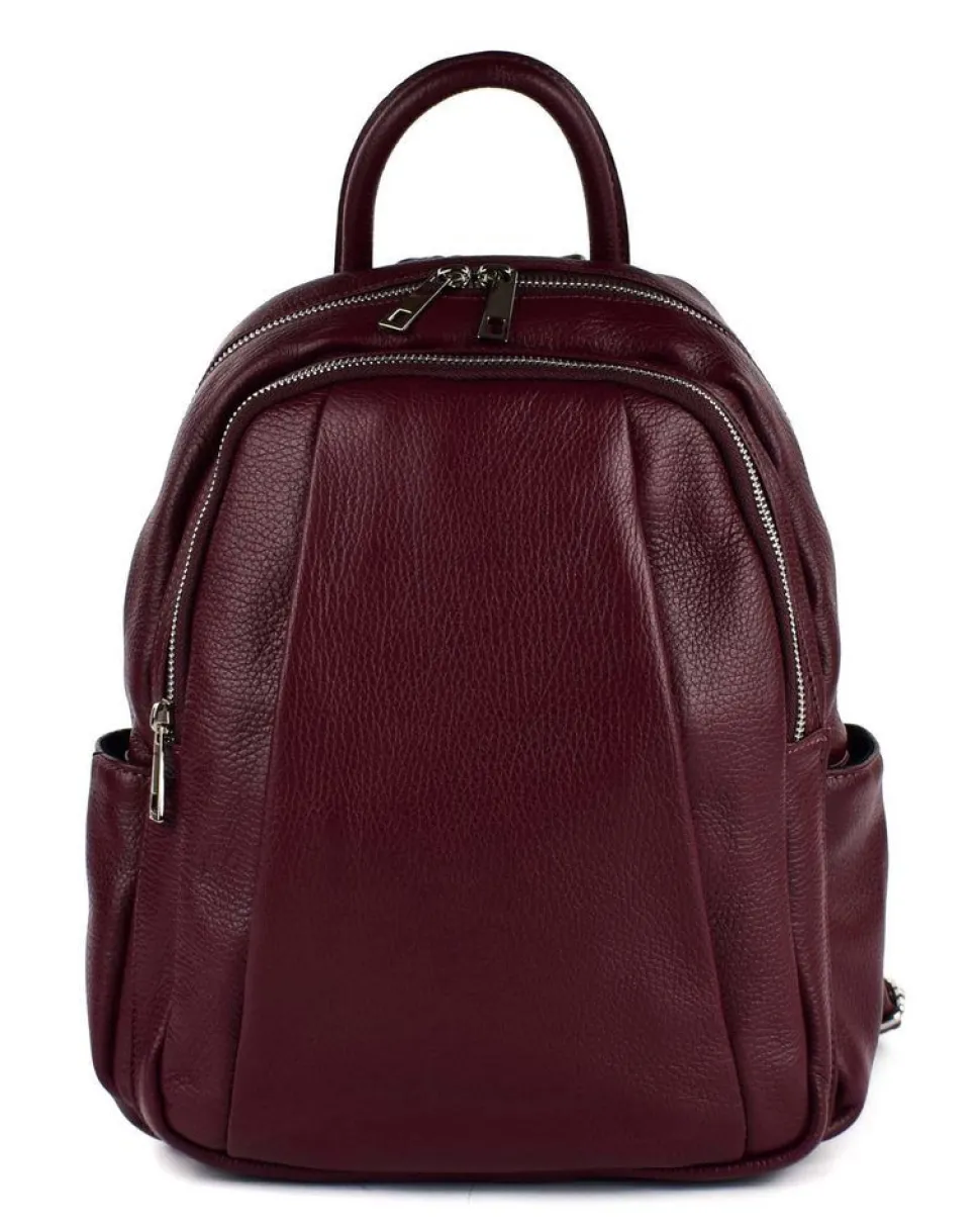 Cheap Pronto Moda Zaino donna in pelle 20167 Bordeaux