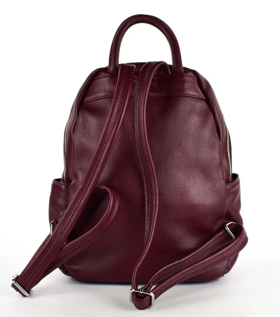 Cheap Pronto Moda Zaino donna in pelle 20167 Bordeaux