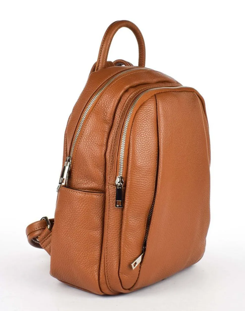 Fashion Pronto Moda Zaino donna in pelle 20167 Cuoio