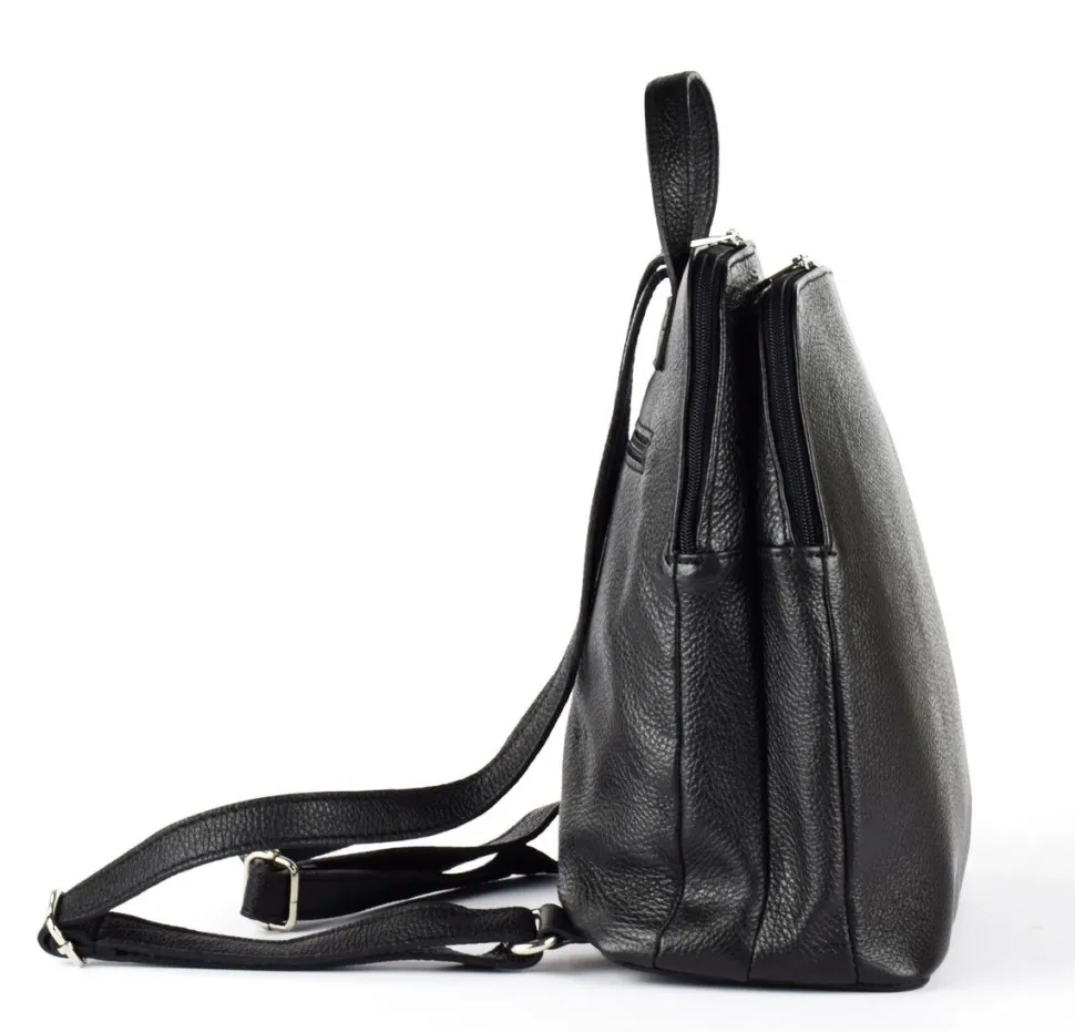 Best Pronto Moda Zaino donna in pelle 20053 Nero