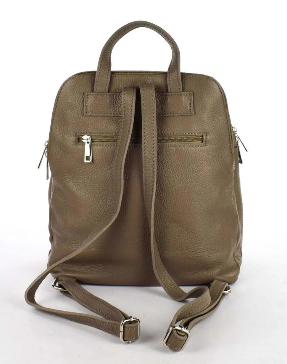 zaino_donna_in_pelle__taupe_2-1.webp Clearance Pronto Moda Zaino donna in pelle 20053 Taupe