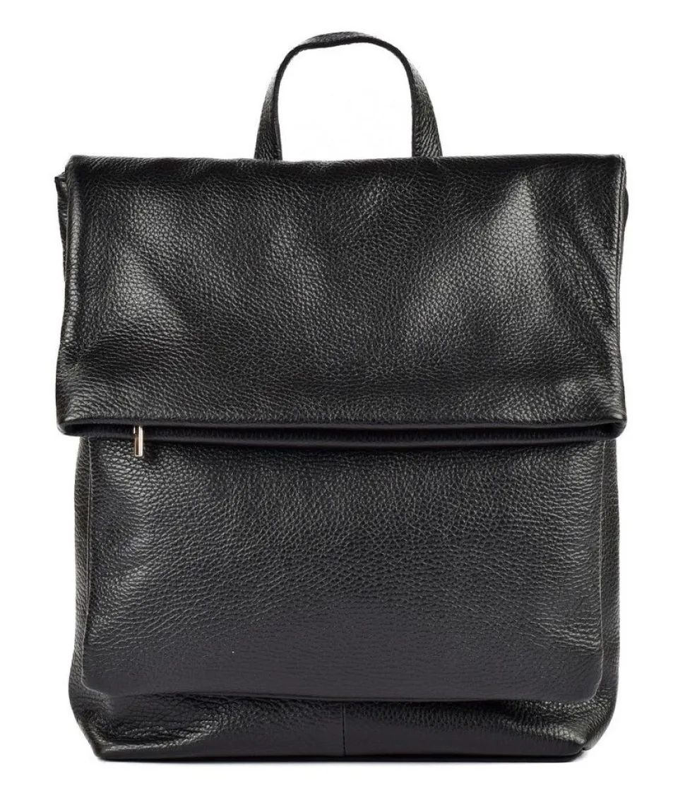 Shop Pronto Moda Zaino donna in pelle BP32 Nero