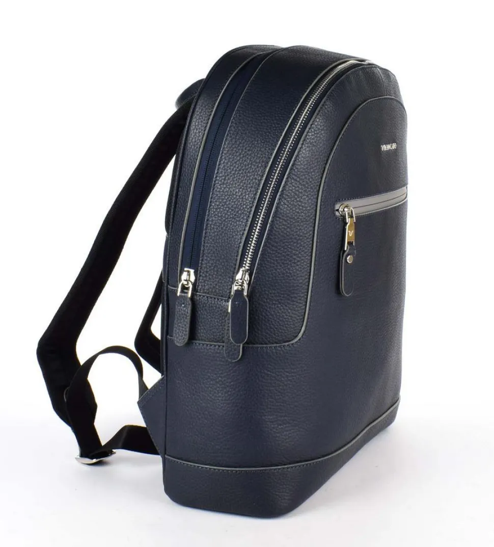 Shop Roncato Zaino in pelle Sidney 2477 Navy