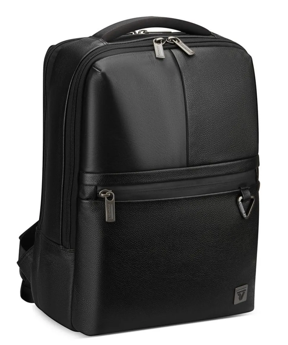 Hot Roncato Zaino in pelle Trial DLX 1140 Nero