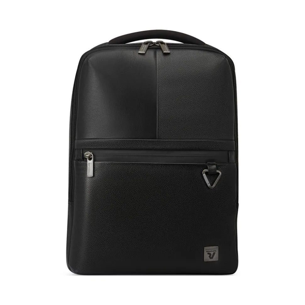 Hot Roncato Zaino in pelle Trial DLX 1140 Nero