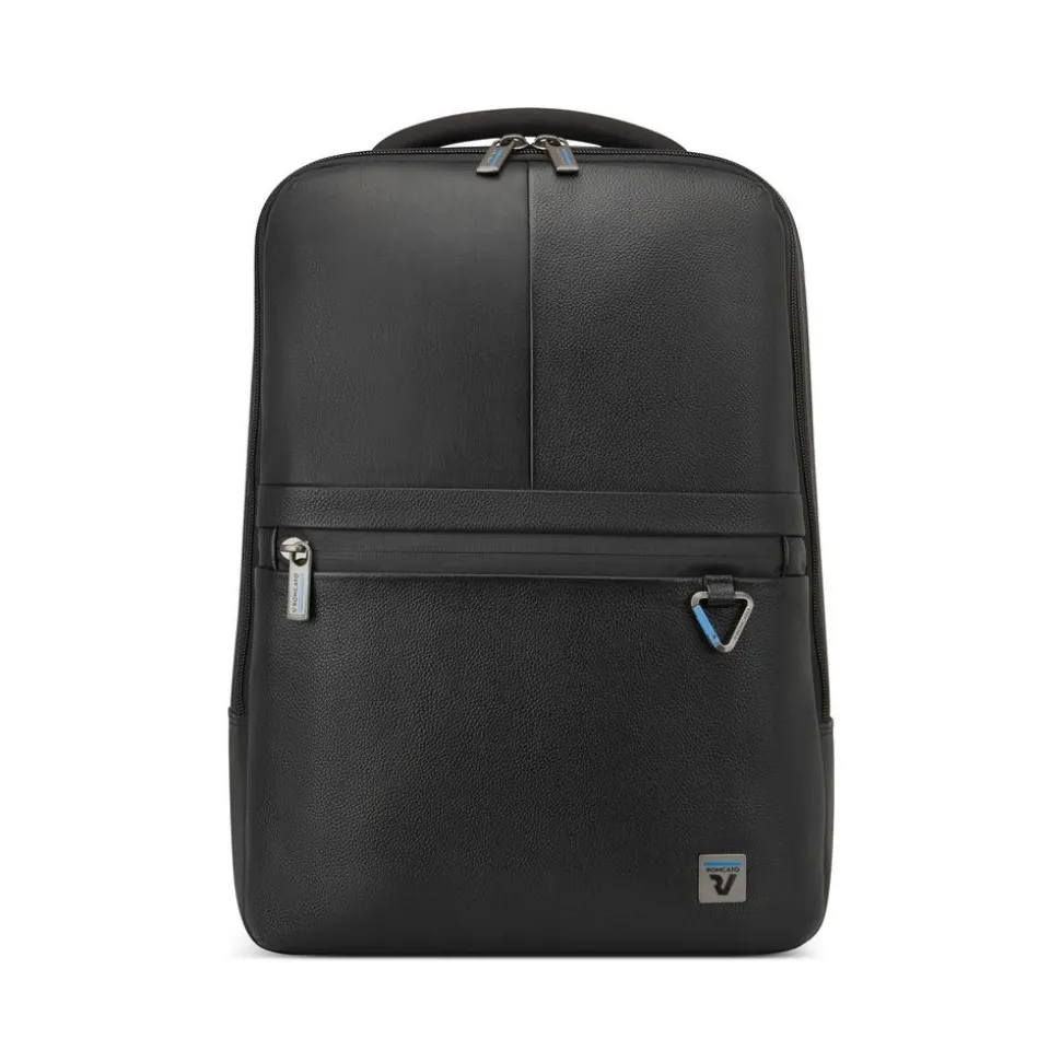 Sale Roncato Zaino in pelle Trial DLX 1141 Nero
