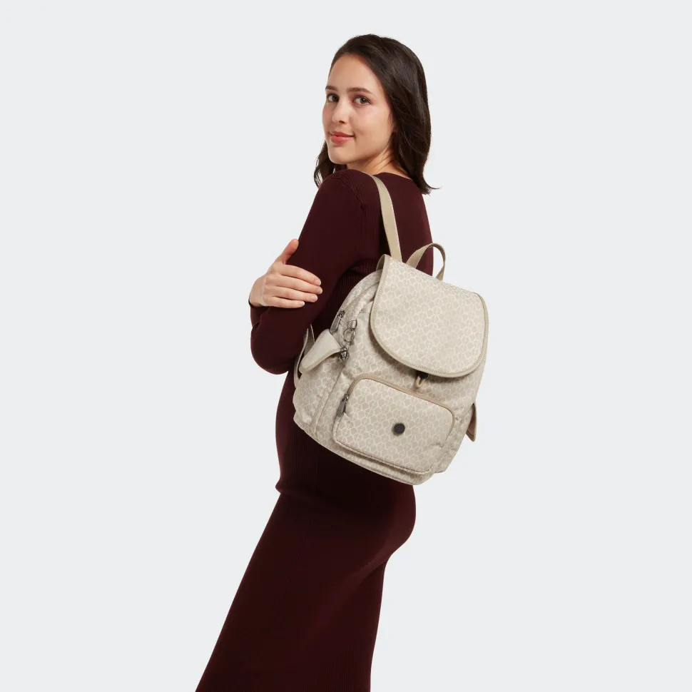 zaino_kipling_city_pack_s_signature_beige_6.webp Online Kipling Zaino City Pack S Signature Beige SignatureBeige