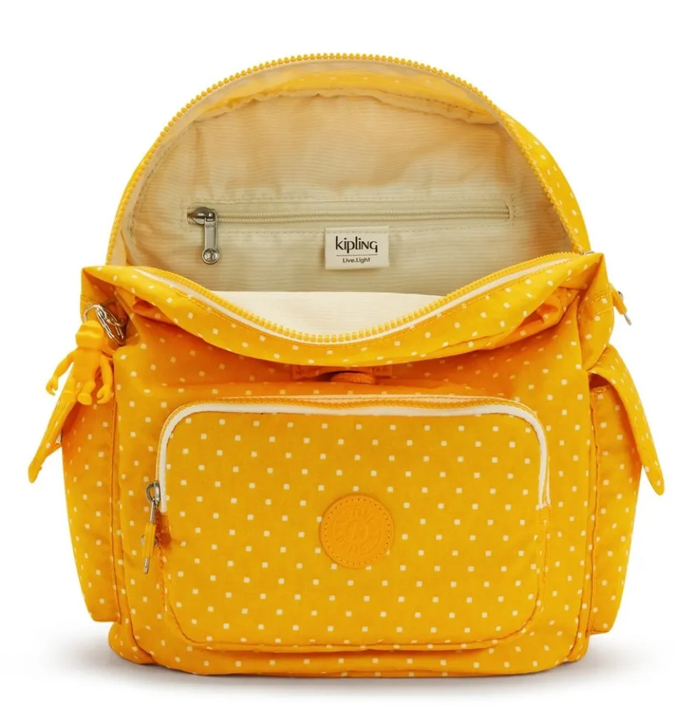 zaino_kipling_city_pack_s_soft_dot_yellow_2.webp Best Sale Kipling Zaino City Pack S Soft Dot Yellow SoftDotYellow