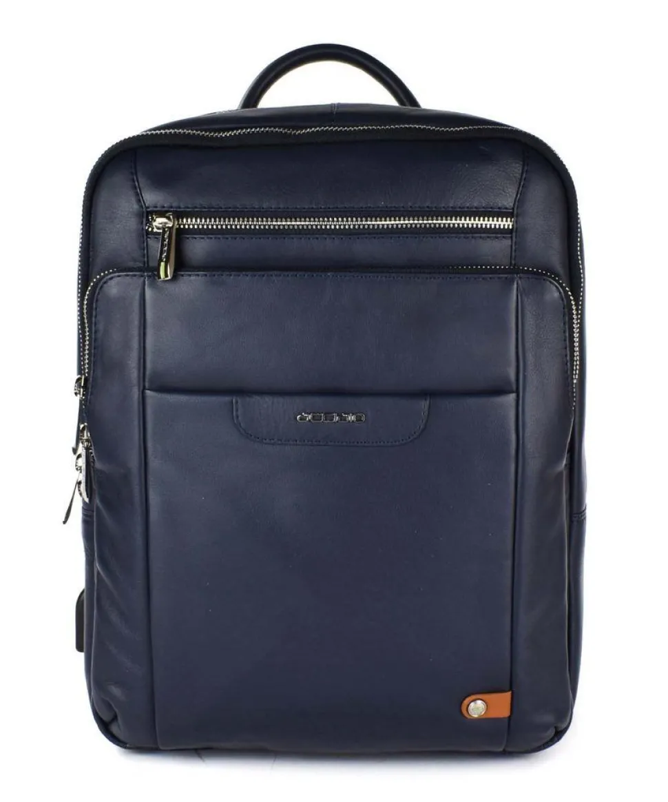 Outlet Acciaio Zaino lavoro in pelle 8471 Blu