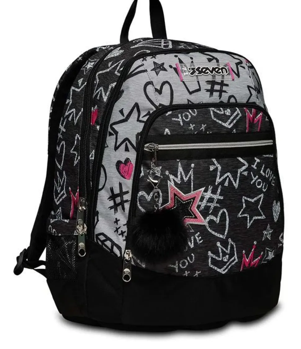 zaino_scuola_seven_advanced_zipper_glamy_2.webp Sale Seven Zaino scuola Advanced Zipper Glamy ZipperGlamy
