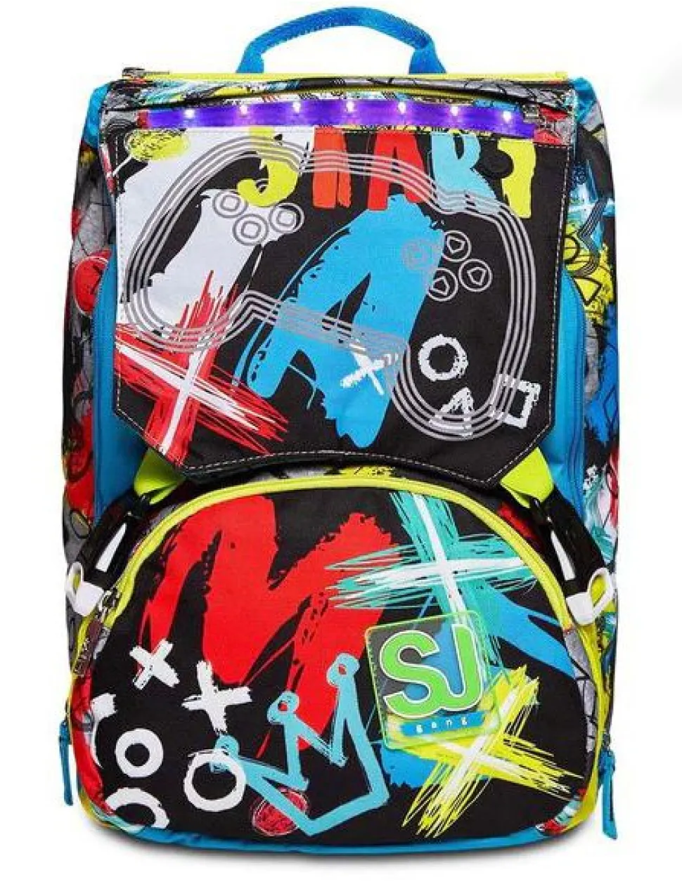 Outlet Sj Gang Zaino scuola SJ estensibile Big Glitzled Boy GlitzledBoy