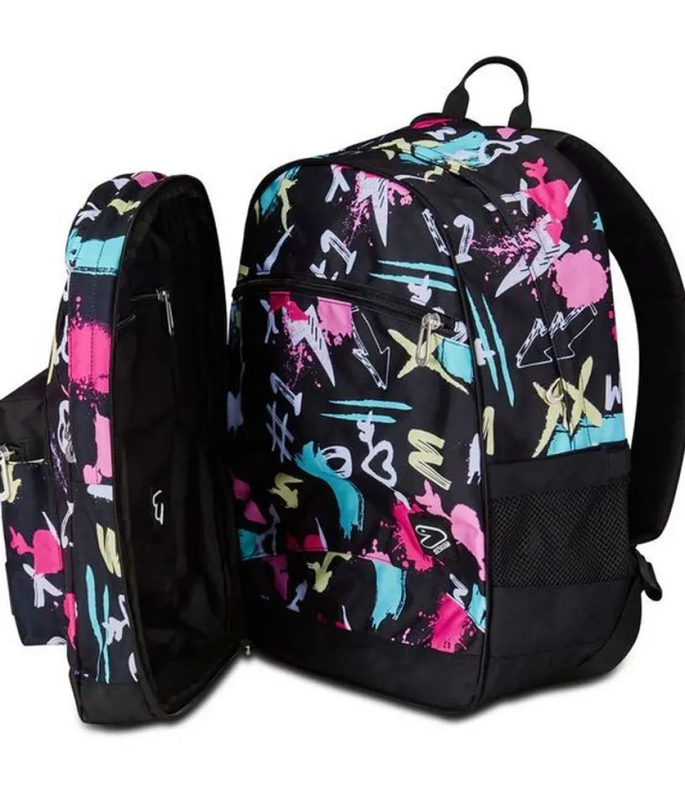 Clearance Seven Zaino The Double Pro XXL Detach Reversibile Graffiti Load Candy Fuxia CandyFuxia