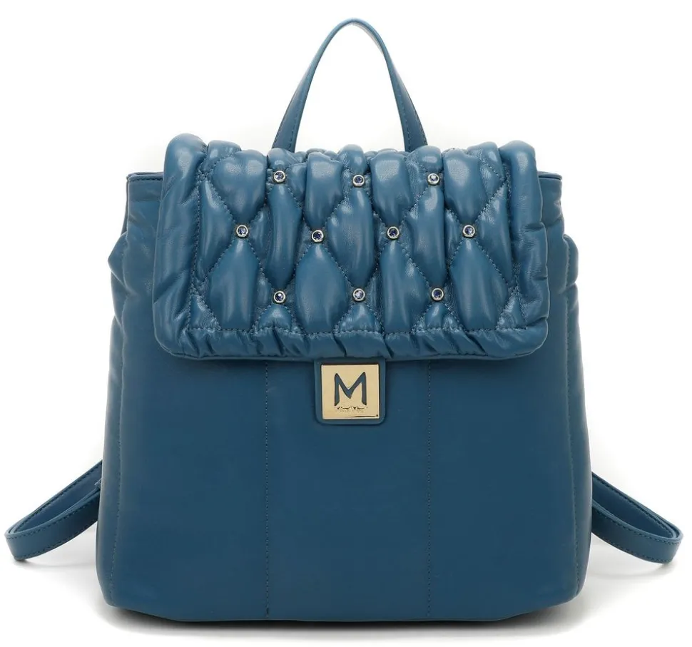 Store Mimì-Muà Zaino trapuntato con strass Ottanio