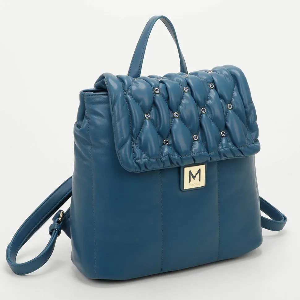 Store Mimì-Muà Zaino trapuntato con strass Ottanio